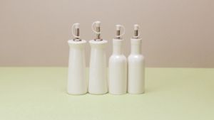 MBB 2PCS Ceramic oil Pot Leak-Proof Seasoning Oil Bottle Soy Sauce Vinegar Sesame Oil Dispenser Cooking Bottle