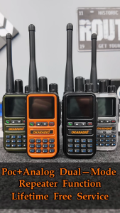 OKARADIO U88 PoC+UHF Dual Mode 4G LTE Long Range Walkie Talkies Nationwide Relay Mode Power Saving Two Way Radio for Camping Security Construction Logistics
