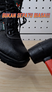 Sepatu Safety Sport Pria Ujung Besi Import SI15 High Boots Anti Slip Tidak Licin