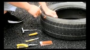 Auto Tire Repair Set Puncture Repair Tools Car Van Motorcycle Bike Emergency Heavy Duty Tubeless Tire Repair Kit Rivet Tool Set