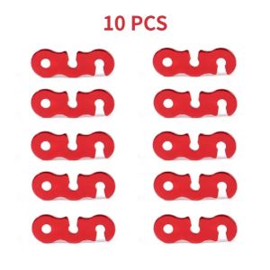 Adjustable outdoor camping tent S-shaped aluminum alloy open rope buckle outdoor camping tent rope fixing accessories