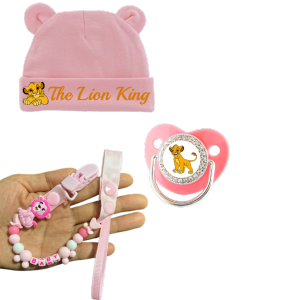 Disney | Baby Soothing Nipple Cartoon Pattern Baby Hat Newborn Soothing Nipple Clip Exquisite Gift for Newborn Feeding Baby Photography