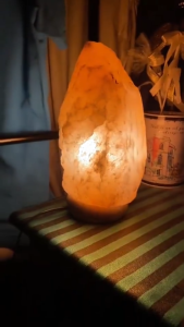 Natural Himalayan Crystal Salt Lamp with Rock Base - 2 3 4 kg - Night Light Attract Decor - Indoor Lighting