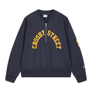 Champion | Half-Zip Fleece Lined V-Neck Printed Hoodie