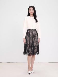 Koradior | Fashion Butterfly Embroidery Mesh Layered A-line Skirt for Women