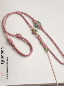 สร้อยคอปมลายนูนลายพีธภูมิทำมือ 2 ส่วน ด้ายผ้าฝ้ายคุณภาพสูง อุปกรณ์ทำเครื่องประดับ DIY เครื่องประดับแฟชั่น