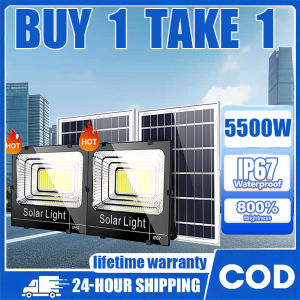 Solar Lights PHSolar Light Outdoor Waterproof Flood Light 5500W Solar Light Indoor Light With Solar Panel LED light