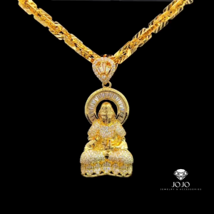 M1686 Mặt và Dây chuyền nữ thiết kế hình PHẬT đính đá CZ cao cấp sang trọng JOJO