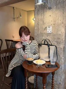 Large Capacity Linen Bucket Bag Womens Commuter Single Shoulder Handbag Retro Style Versatile Bag Korean Style Handbag