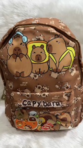 กระเป๋าเป้สะพายหลังคาปิบาร่า หมามะพร้าว ใส่ของได้เยอะ มีช่องใส่ขวดน้ำ