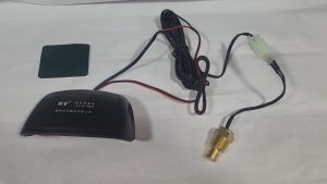 12V/24V LCD VOLT & TEMP GAUGE 17MM SWITCH SUHU AIR DAN BATTERY METER WITH SIREN