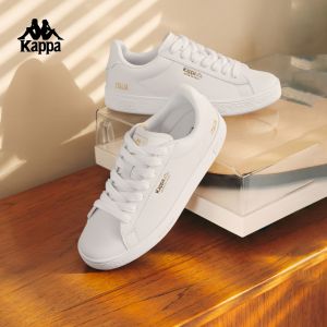 Kappa | Retro White Thick Sole Elevating Casual Shoes