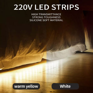 5/10/20M LED Light Strip LED Cuttable Rope Lights Outdoor IP65 Waterproof Warm White Strip Light Led for Room Ceiling decoration for Room connector 2pin bedroom warm light Home Kitchen Bedroom DIY Mode Decoration Christmas Light Gift New Year