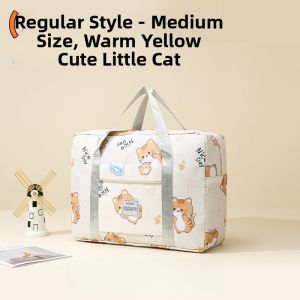 Large Capacity Cute Travel Bag Womens Dormitory Handbag Maternity Hospital Bag Kindergarten Storage Bag Oxford Cloth Polyester Lining