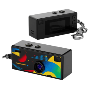 CHEGIT Hot Thumb Mini Camera Hành Động 0.96 Inch Phong Cách Retro Hỗ Trợ Thẻ Nhớ Đầu Ghi Video 1080P Máy Quay Phim Siêu Nhỏ