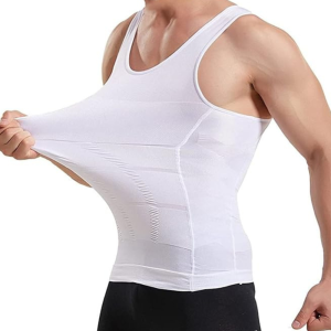 Mens Tummy Control Body Shaper Tank Top Compression Slimming Vest Breathable Fitness Undershirt for Men
