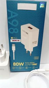 Charger Op A98 5G 80W Super Vooc Power Adapter Support Fast Charging