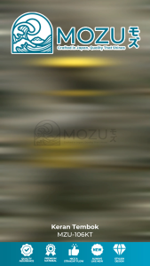 MOZU - Keran Kran Air Taman Tembok Kamar Mandi Putar Wall Tap MZU-106KT Konektor Air Black Gold