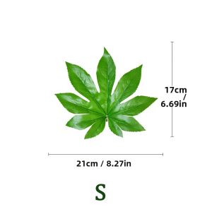 Kmitang | 5/10 Cây Lá Giả Fatsia Monstera Khổng Lồ Trang Trí Nhà Cửa Vườn Cửa Hàng Lá Nhựa Giả Như Thật Cây Xanh Trang Trí