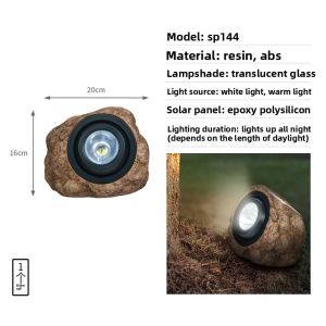 JUYU | Outdoor Waterproof Landscape Garden Decorative Stone Solar Light
