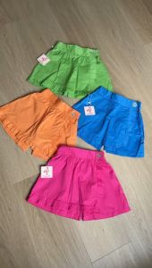 Rok Celana Pendek Anak Perempuan HotPants Katun Stretch Motif Warna Usia 2-13 Tahun Nomenakids 4424