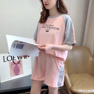 [M05] Bộ Thể Thao Cộc Tay Trẻ Trung Nữ Tính Phong Cách Hàn Quốc (HÀNG QUẢNG CHÂU)