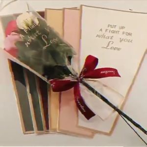 50pcs Flower Bag Tulip Packaging Roses And Flowers Transparent Plastic Sleeves Waterproof Florist Golden Edge Bouquet Packaging
