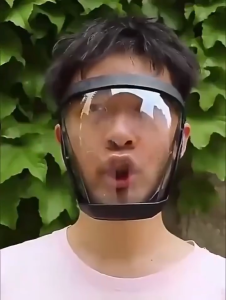 Transparent Full Faceshield Reusable Dustproof Anti-fog Mask HD Safety Glasses Kitchen Protection