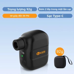 Máy Bơm Lốp Xe Đạp Điện Mini Cầm Tay Không Dây Dành Cho Van Presta & Schrader Phụ Kiện Xe Đạp
