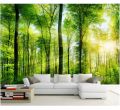 WALLPAPER HUTAN, WALLPAPER CUSTOM TEMA HUTAN 3D, WALLPAPER TEMA HUTAN UNTUK RUANG TAMU. 