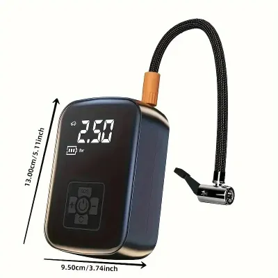 HELLOLEIBOO | LEIBOO ไร้สายเครื่องอัดอากาศรถยนต์ปั๊มลมไฟฟ้ายาง Inflator ปั๊มสําหรับรถจักรยานยนต์จักรยานยางอัตโนมัติพร้อมจอแสดงผลดิจิตอล