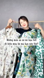 Áo sơ mi đi biển họa tiết ZGO vải lụa mềm mặc thoải mái có size cho bé A3D30