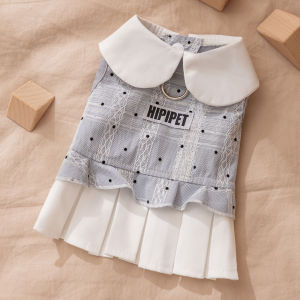 Hipidog | Hippie Dog Luxury Thin Dress For Small Dogs Bichon Schnauzer Pet Clothes Spring Autumn Casual Warm Daily Wear Universal Pet