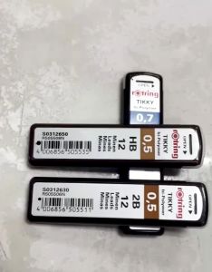 ไส้ดินสอ Rotring Tikky Hi-Polymer 2B HB 0.5มม. บรรจุ10หลอด/กล่อง (ราคา/กล่อง) | KKNT