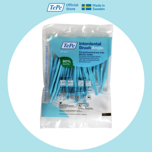 TePe Interdental Brush Angle Soft Long handle Angled brush for cleaning teeth (25pc/pk)