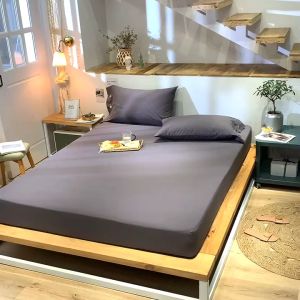 ผ้าปูที่นอน ผ้าปูที่นอนสีพื้น มี3.5ฟุต/5ฟุต/6ฟุต ผ้าปูที่นอนกันไรฝุ่น รัดมุมรอบเตียง360องศา ผ้าปูที่นอน6ฟุต คุณภาพดี 🔥พร้อมส่ง🔥