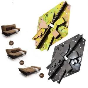 Bản Lề Giường Sofa Bằng Thép Kim Loại Đen Cơ Chế Điều Chỉnh Góc 3 Vị Trí Phụ Kiện Mạ Kẽm Chất Lượng Nội Thất Dùng Cho Cải Tạo Nhà Cửa