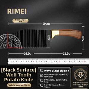 RIMEI | Wavy Edge Cutting Knife Efficient Special Potato Fries Commercial Use