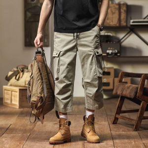 CHAFEI | Mens Summer Fashionable Loose Fit Casual Cargo Pants 3/4 Length