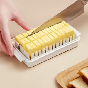 Japanese butter cutting box removable and washable refrigerator fresh-keeping box rectangular cheese slice dividing tool.