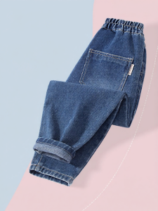 Snoopy | Quần Jeans Bé Gái Lót Nỉ