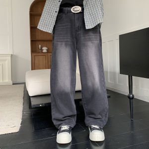 Mens Anime Pattern Autumn Loose Wide Leg Jeans American Trend Retro Gothic Men Woman Baggy Straight Denim Pants Streetwear