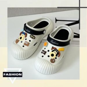 LHshoess แบบสับ พื้นรองเท้านุ่มนิ่ม สวมใส่สะดวกสบาย แถมตัวติดลายการ์ตูนน้องหมา น่ารักมากๆ รีบมาจับมาจองค่าา