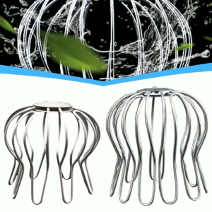 Stainless Steel Roof Anti-Blocking Cap Drain Rain Pipe Cap Gutter Guard Strainer For Balcony