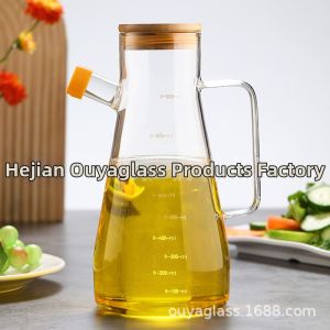 No Hanging Oil Stainless Glass Oil Pot