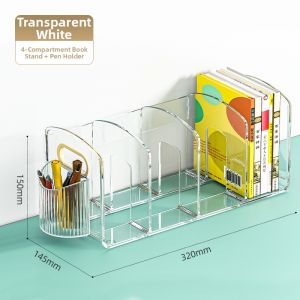 youqin | Transparent Acrylic Book Organizer Shelf