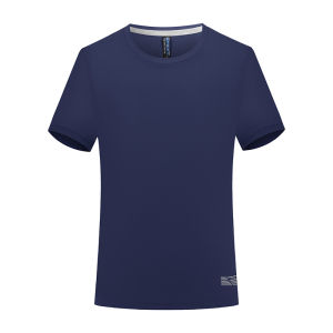 Ice Silk Short Sleeve T-Shirt round Neck Workwear Quick Dry Sports Uniform for Men And Women with Logo Printing Summer Youth Fashion