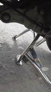 Center And Side Stand Chrome plating With Spring For Honda Click125/150 Version 2 And Version 3 GT68