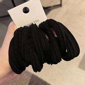 Durable Elastic Hair Ties Womens Thickened Hair Bands Seamless Hair Rings for High Ponytail Fashionable Korean Style Hair Accessories