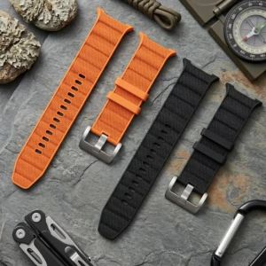 Hybrid Silicone & Nylon Watch Band for Samsung Galaxy Watch Ultra2 47mm Bracelet for Galaxy Watch 8 9 40 44mm 8Classic 46mm Band